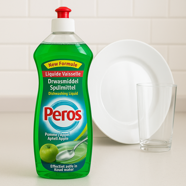 Peros Geschirrspülmittel Apfelduft 750 g – Effektiver Fettlöser