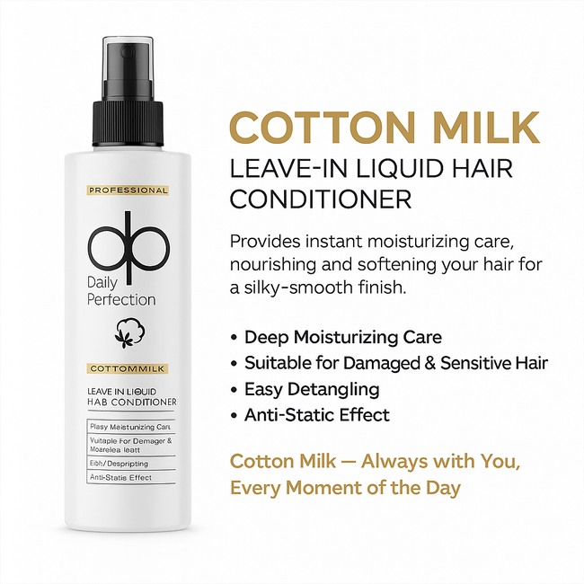 Daily Perfection Katoenmelk & Tarweproteïne Haarcrème - 180ml | Rijk aan oliën & vitamines