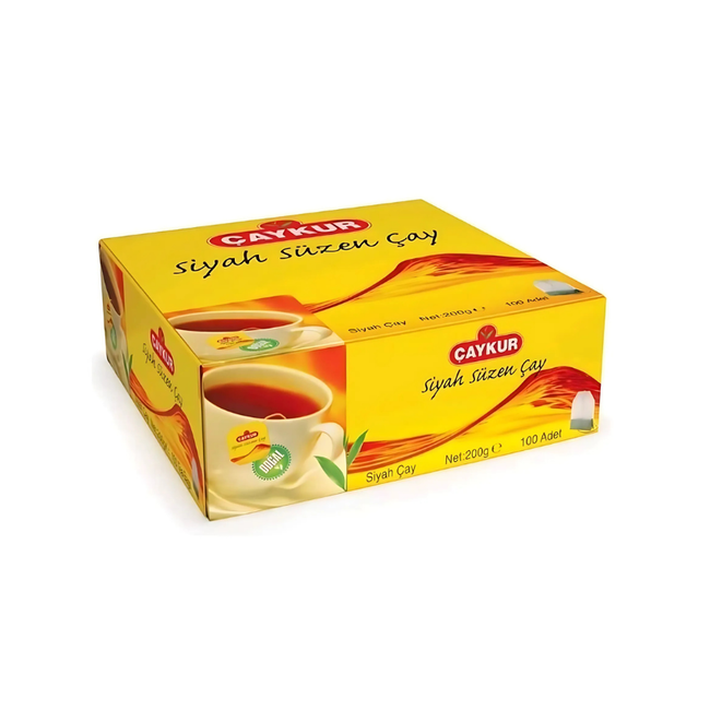 Caykur Thé Noir Turc Sachets Filtre Doré Tasse 200 g