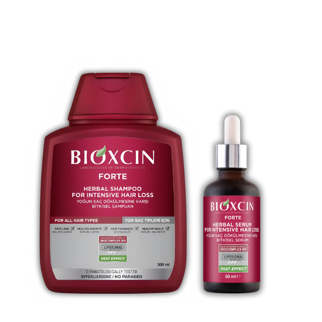Bioxcin Forte Shampoo 300ml + Bioxcin Forte Serum 50ml Set