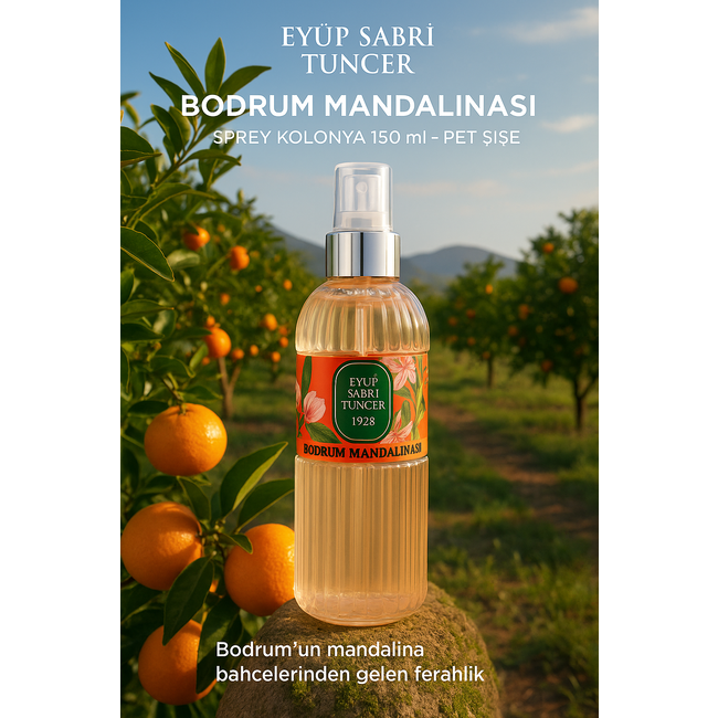 Eyup  Sabri Tuncer Bodrum Mandarijn Spray Eau de Cologne 150 ml – PET-fles