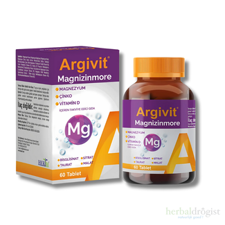 Argivit Argivit® Magnizinmore 60 Tabletten – Magnesium, Zink und Vitamin-D-Komplex