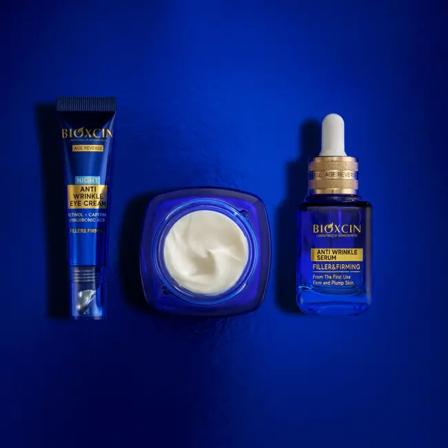 Bioxcin Age Reverse Anti-Falten Set – Nachtcreme + Augencreme + Serum