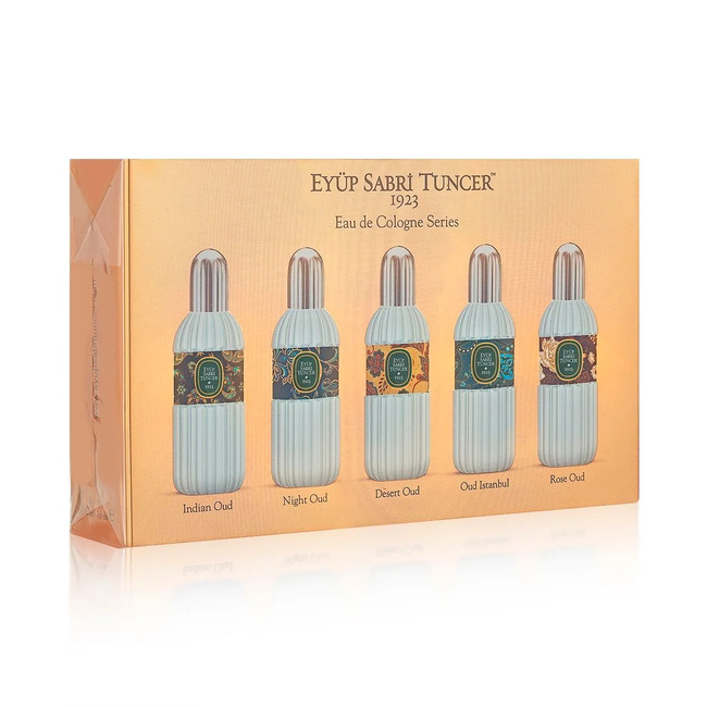 Eyup  Sabri Tuncer 5-teiliges 16 ml Kölnisch Wasser Set – Oud Serie (Mini-Sprays)