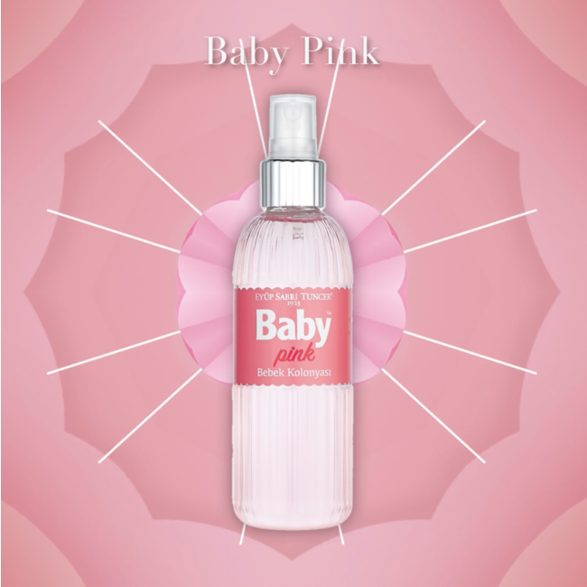 Eyup  Sabri Tuncer Baby Pink Baby Cologne 150 ml – Powdery and Refreshing Fragrance