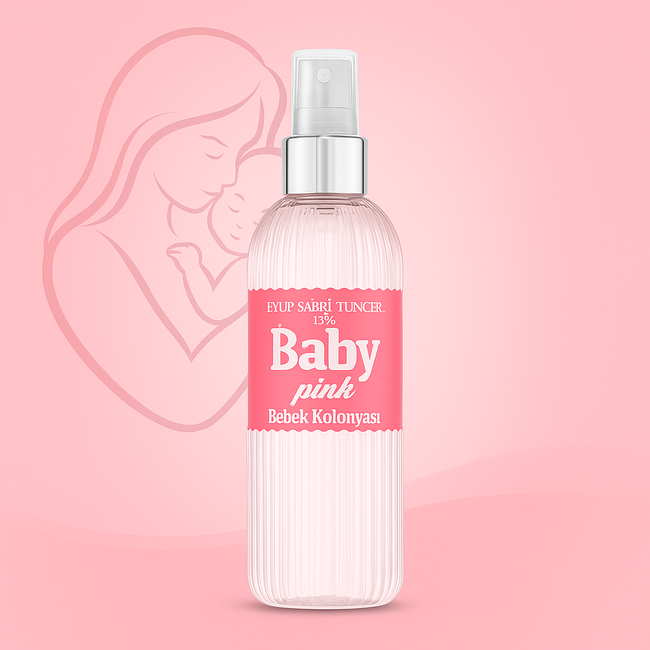 Eyup  Sabri Tuncer Baby Pink Baby Kölnisch Wasser 150 ml – Puderiger und Erfrischender Duft