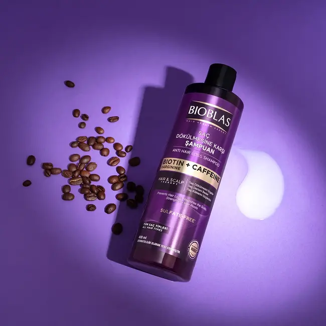 Bioblas Anti-Haaruitval Shampoo 400ml  Sulfaatvrije Shampoo met Biotine & Cafeïne