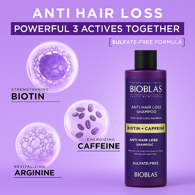 Bioblas Biotina & Cafeína Pack Anticaída – Champú 400 ml + Tónico 200 ml