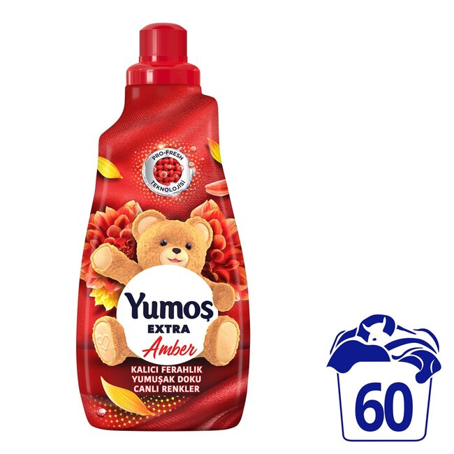 Yumos Adoucissant Concentré Amber 1440 ml – 60 Lavages