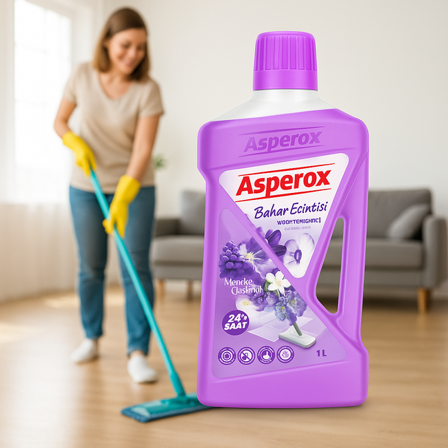 Asperox Spring Breeze Surface Cleaner Violet & Jasmine 1 L – Natural, Hypoallergenic and Long-Lasting Floral Freshness