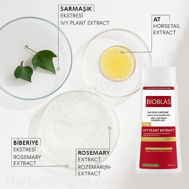 Bioblas Sarmaşık Özlü Şampuan 360 ml (Dökülen ve Yavaş Uzayan Saçlar İçin)