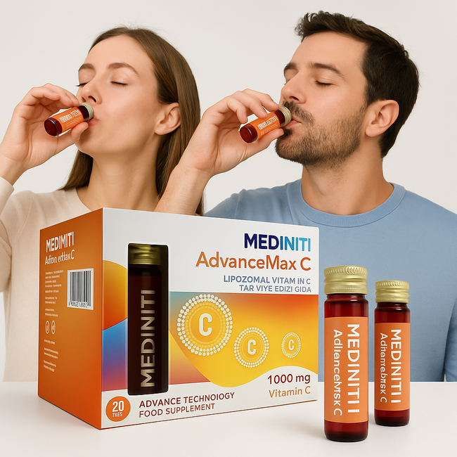 Mediniti AdvanceMax C Liposomal Vitamin C 1000 mg – 20 x 10 ml Ready-to-Drink Shots