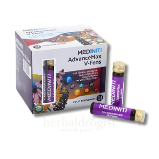 Mediniti Mediniti AdvanceMax V-Fens – Kır İğdesi, Ekinezya, Kara Mürver ve Multivitamin (20 x 10 ml)
