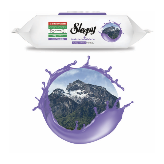 Sleepy Natur-Serie Reinigungstücher 3x100 (300 Stück) – Kiefern-, Ozean- & Bergbrise für Natürliche Frische und Sauberkeit