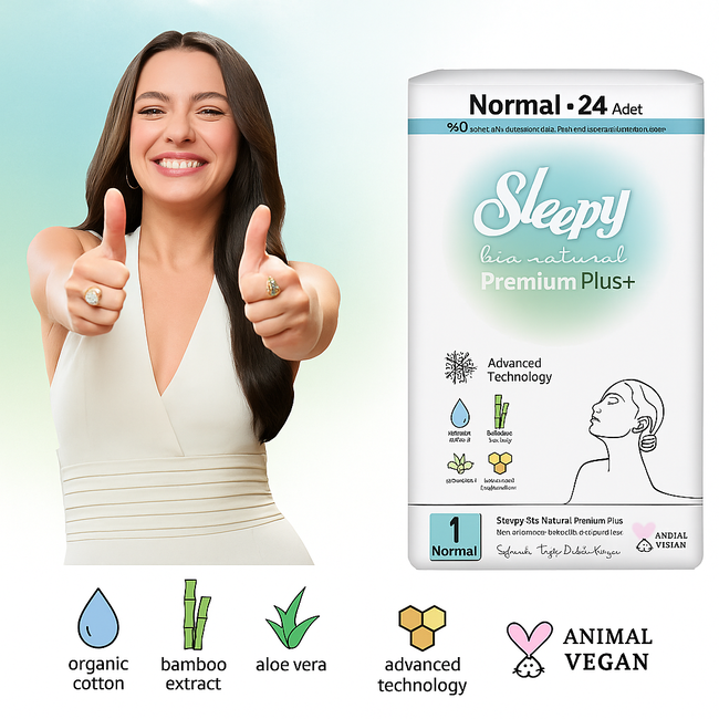 Sleepy Bio Natural Premium Plus No.1 Normal 24 Stück Damenbinden – Natürlicher Komfort und Lang anhaltender Schutz