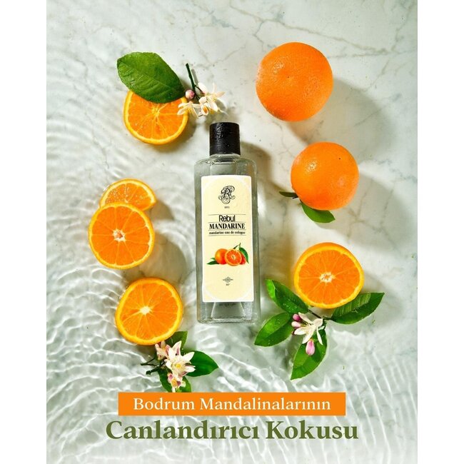 Rebul Mandarine EDC 250 ml – La Brisa de Bodrum en una Botella de Vidrio