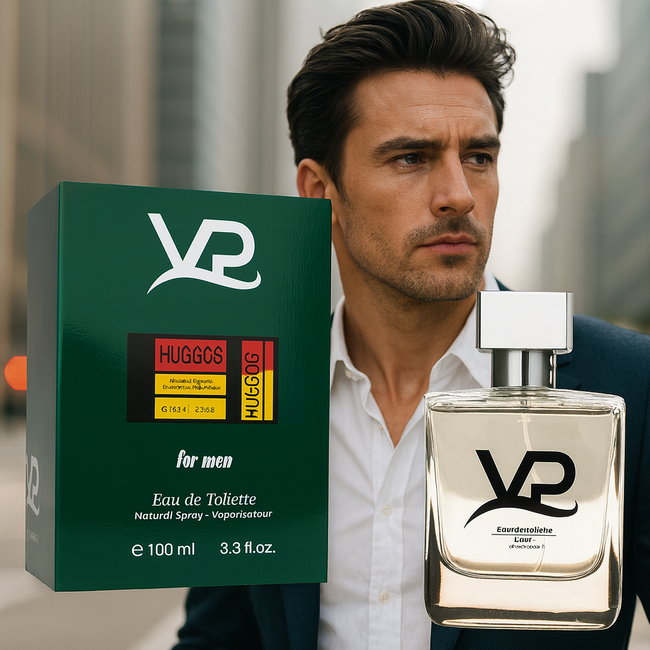 VP Parfum  Huggos Eau de Toilette Herenparfum 100 ml – Frisse, Elegante en Langdurige Geur voor de Moderne Man