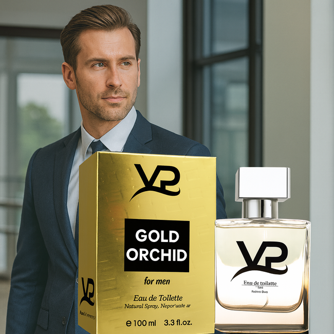 VP Parfum  Gold Orchid Eau de Toilette Homme 100 ml – Parfum Luxueux, Élégant et Durable