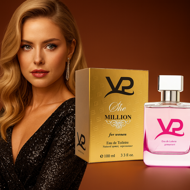 VP Parfum  She Million Eau de Toilette Damenparfüm 100 ml – Luxuriös, Weiblich und Langanhaltend