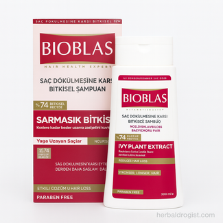 Bioblas Shampoing à l'extrait de lierre 360 ml (pour la chute de cheveux et les cheveux à croissance lente)