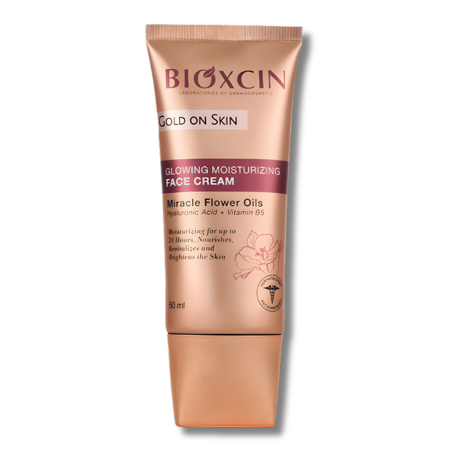 Bioxcin Gold On Skin Crème Visage Éclat 50 ml – Hydratation Intense et Teint Lumineux