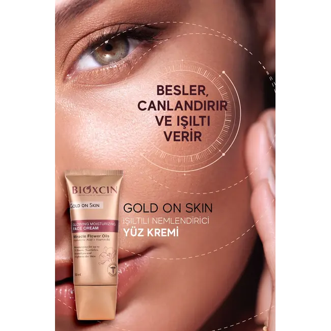 Bioxcin Gold On Skin Crema Facial Iluminadora 50 ml – Hidratación Profunda y Brillo Natural