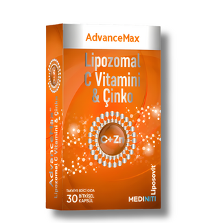 Mediniti Mediniti AdvanceMax Vitamine C & Zinc Liposomaux 30 Gélules – Haute Absorption et Soutien Immunitaire