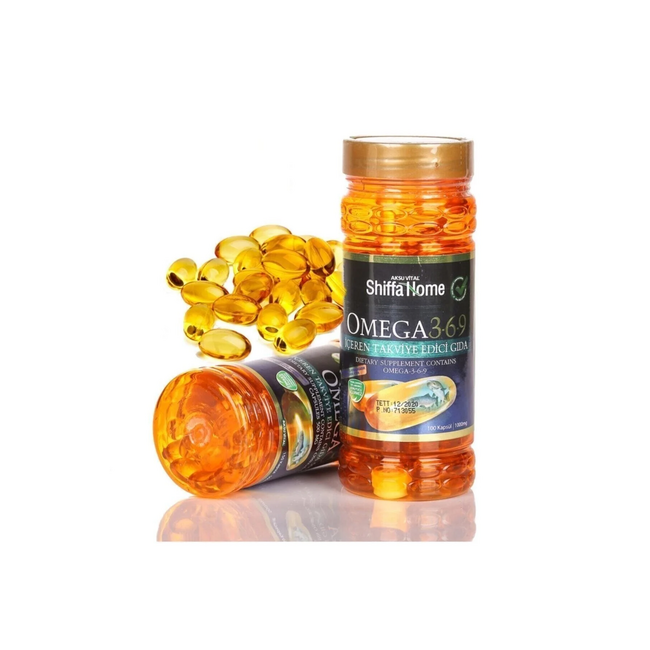 AksuVital Omega 3-6-9 Softgel – EPA+DHA Fischöl & Pflanzliche Öle – 200 Softgels