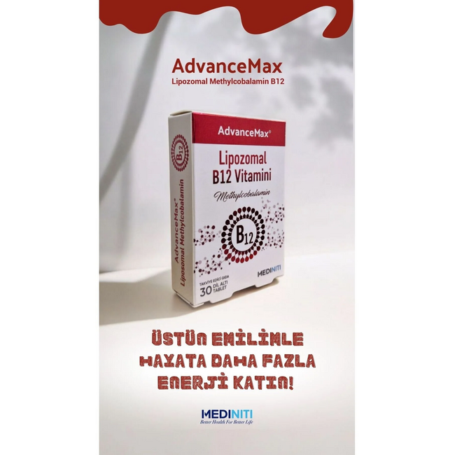 Mediniti Vitamina B12 Liposomal 30 Comprimidos Sublinguales