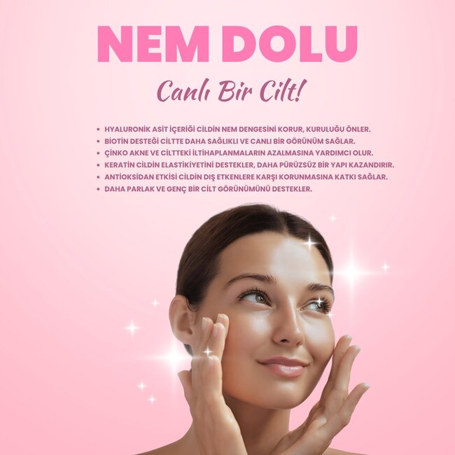 Mediniti Beauty Liposomal Ácido Hialurónico + Queratina + Biotina + Zinc – 30 Cápsulas