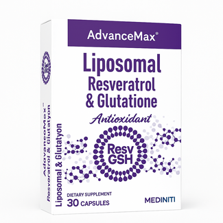 Mediniti AdvanceMax Lipozomal Resveratrol & Glutatyon 30 Kapsül – Antioksidan Desteği