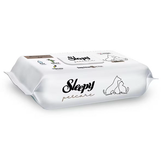 Sleepy Sleepy Petcare 60 Stück – Pflanzliche, Umweltfreundliche Reinigungstücher