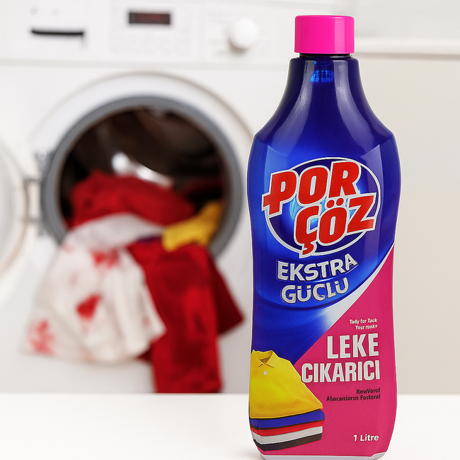 Porçöz Stain Remover 1 L – Effective Cleaner for Whites and Colours
