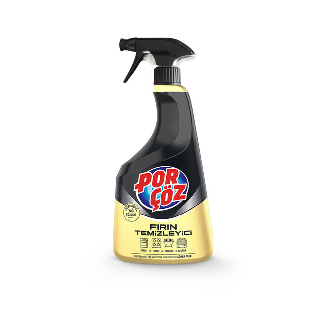 Porçöz Nettoyant Four 750 ml – Élimine Graisses et Résidus Brûlés