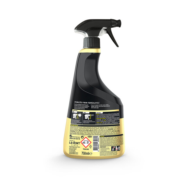 Por çöz Backofenreiniger 750 ml – Entfernt Eingebranntes Fett und Schmutz