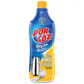 Por çöz Porçöz Kalk- und Rostentferner 1 L – Effektive Reinigung für Küche und Bad
