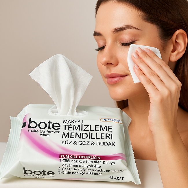 Seleccion Naturel Lingettes Démaquillantes Bote – Visage, Yeux et Lèvres | 25 Lingettes – Pour Tous Types de Peaux