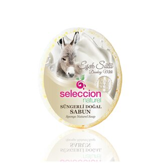 Seleccion Naturel Seleccion Naturel Savon Éponge au Lait d’Ânesse 150 g – Soin Nourrissant et Hydratant