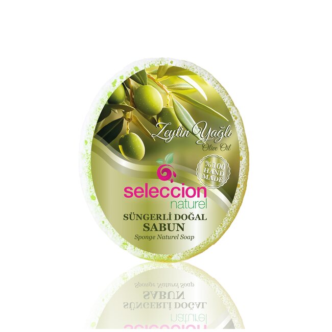 Seleccion Naturel Naturel Sponszeep Set – Turkish Bath, Olijfolie, Aloe Vera & Ezelinnenmelk | 4-delige Natuurlijke Verzorgingscollectie