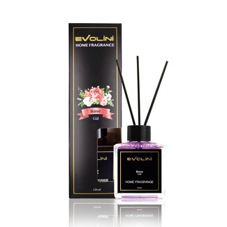 Evolini Diffuseur de Parfum Evolini 120 ml – Rose | Parfum Floral et Romantique pour la Maison