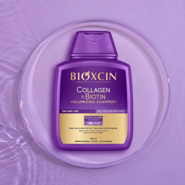 Bioxcin Collagen & Biotin Care Set for Women – Shampoo 300 ml, Volumizing Hair Cream 250 ml, Women’s Skin 30 Tablets & Anti Hair Loss Spray 60 ml