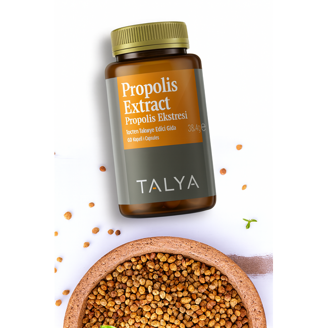 TALYA Propolis Veg Kapsül 1500 mg – Yüksek Güçlü Propolis Ekstresi ile Günlük Bağışıklık Desteği