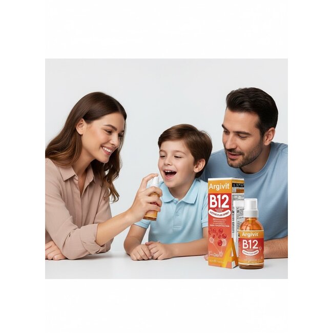 Argivit  B12 Active Plus Spray 30 ml – Food Supplement with Vitamin B12