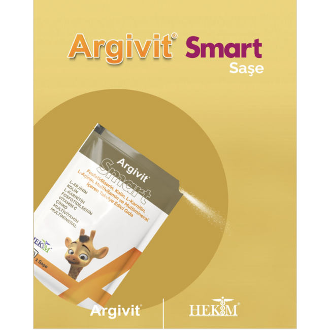 Argivit Smart 30 Sobres – Suplemento con Multivitaminas, Minerales y Colina