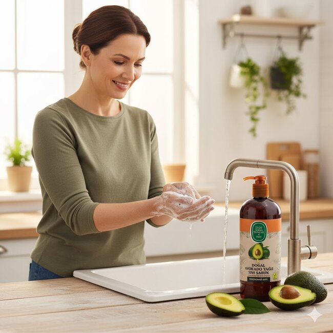 Eyup  Sabri Tuncer Savon Liquide à l’Huile d’Avocat Naturelle 750 ml – Nettoyage Doux et Nourrissant