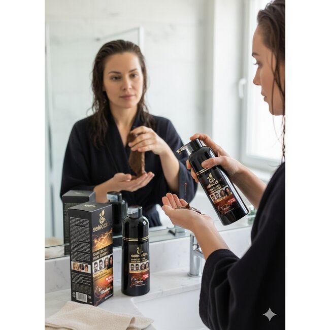 Seleccion Naturel Beyaz Kapatıcı Şampuan – Koyu Kahve – 300 ml