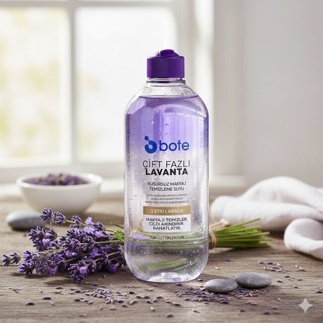 Bote Dubbel Fase Lavendel Make-up Reinigingswater 400 ml