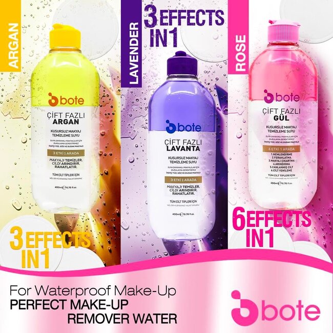 Bote Agua Desmaquillante Bifásica de Lavanda 400 ml