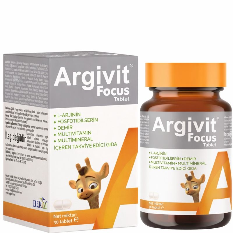 Argivit Focus 30 Tabletas – Stock UE, Sin Aduanas - HerbalDrogist.com