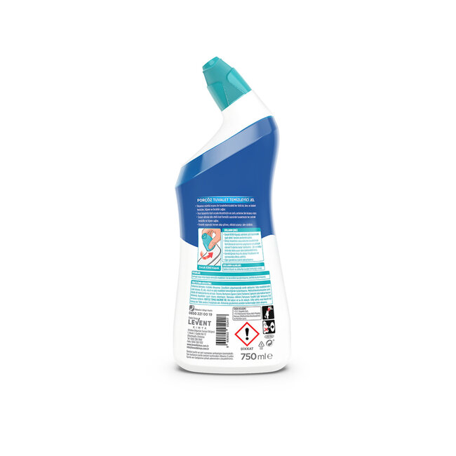 Porçöz Hygienic Toilet Cleaner Ocean Fresh 750 ml – Effective Against Limescale, Yellow Stains and Bad Odours